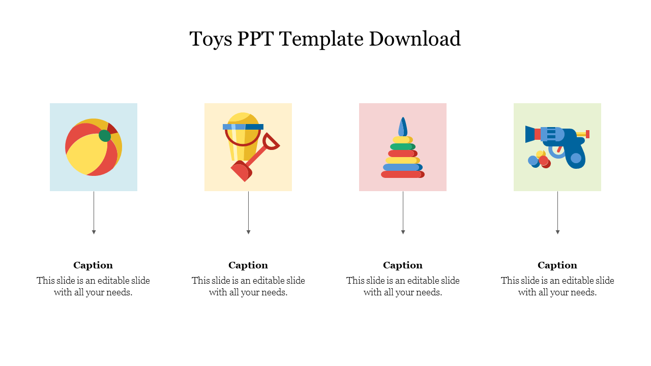 Editable Toys PPT Template Download Presentation Slide